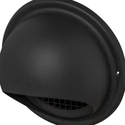 Sanivesk overdrukrooster dampkap bol inox zwart Ø150mm