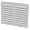 Sanivesk schoepenrooster aluminium wit 24,5x19,5 cm