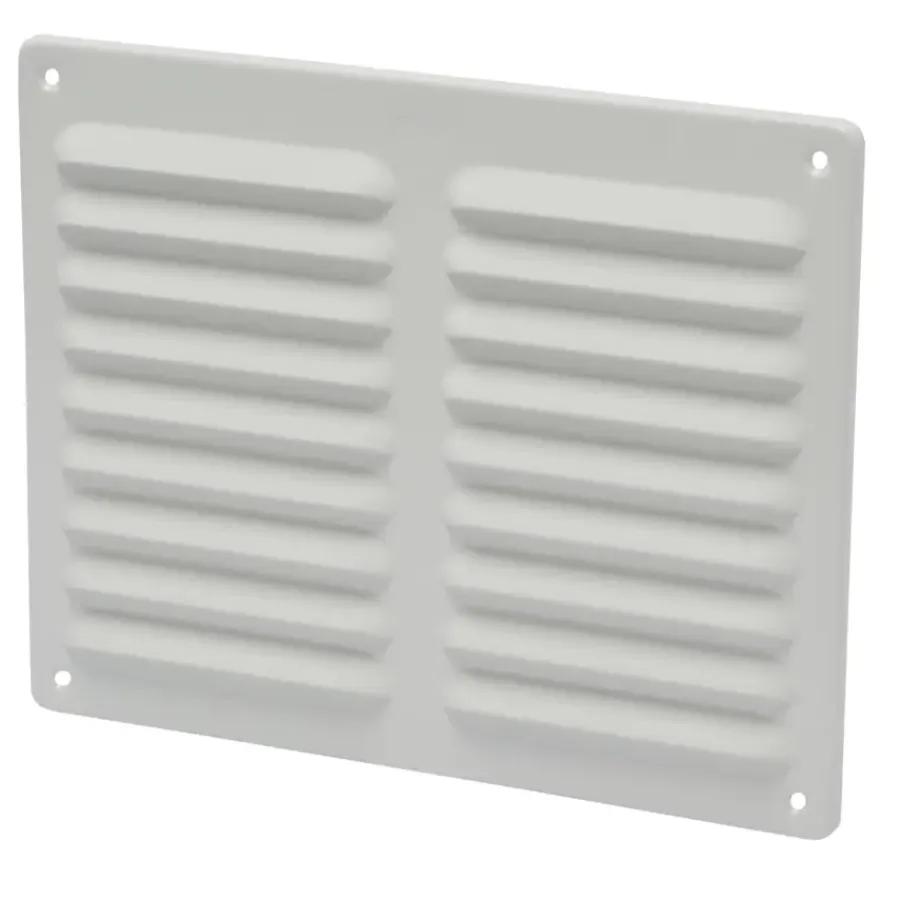 Sanivesk schoepenrooster aluminium wit 24,5x19,5 cm