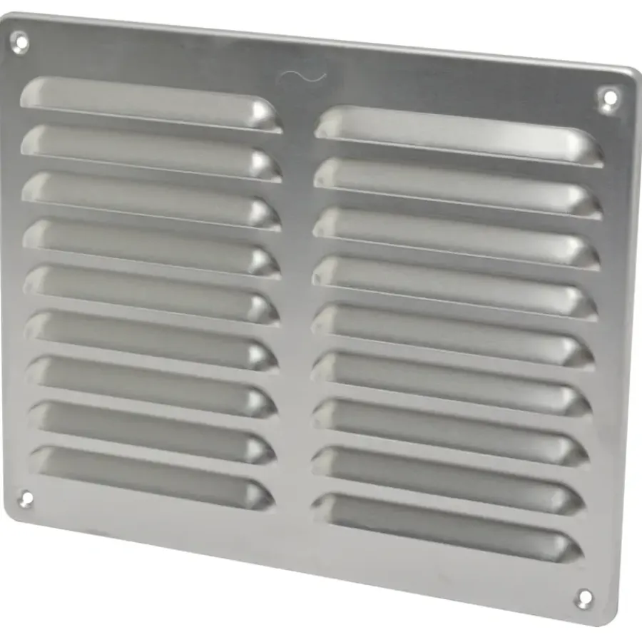 Sanivesk schoepenrooster aluminium brut 24,5x19,5 cm