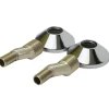 Sanivesk S-Koppeling 3/4"Mx3/8"M Chroom 2 stuks