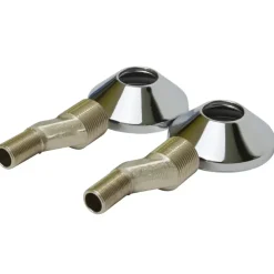 Sanivesk S-Koppeling 3/4"Mx3/8"M Chroom 2 stuks
