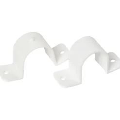 Sanivesk Valpijpbeugels + Dop Wit 32mm 2 stuks