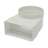 Sanivesk vlakkanaal bochtstuk 90° verticaal 110x55 mm Ø 100 mm