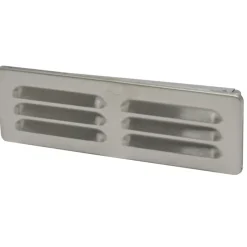 Sanivesk vlakkanaal muurrooster RVS 220x55 mm
