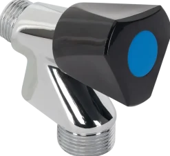 Sanivesk Wasmachinekraan 1/2"M Knop Zwart