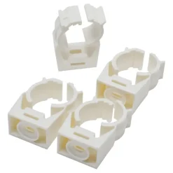 Sanivesk Zadel + Klikbevestiging 25mm Wit (WICU 22mm) 4 stuks