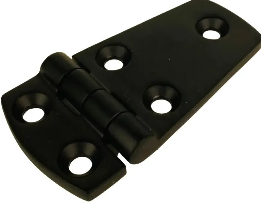 Scharnier 56/20x38x4mm RVS Zwart