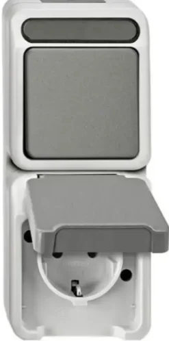 Schneider Electric Aquastar spatwaterdicht Combinatie wissel/ 1-polig RA