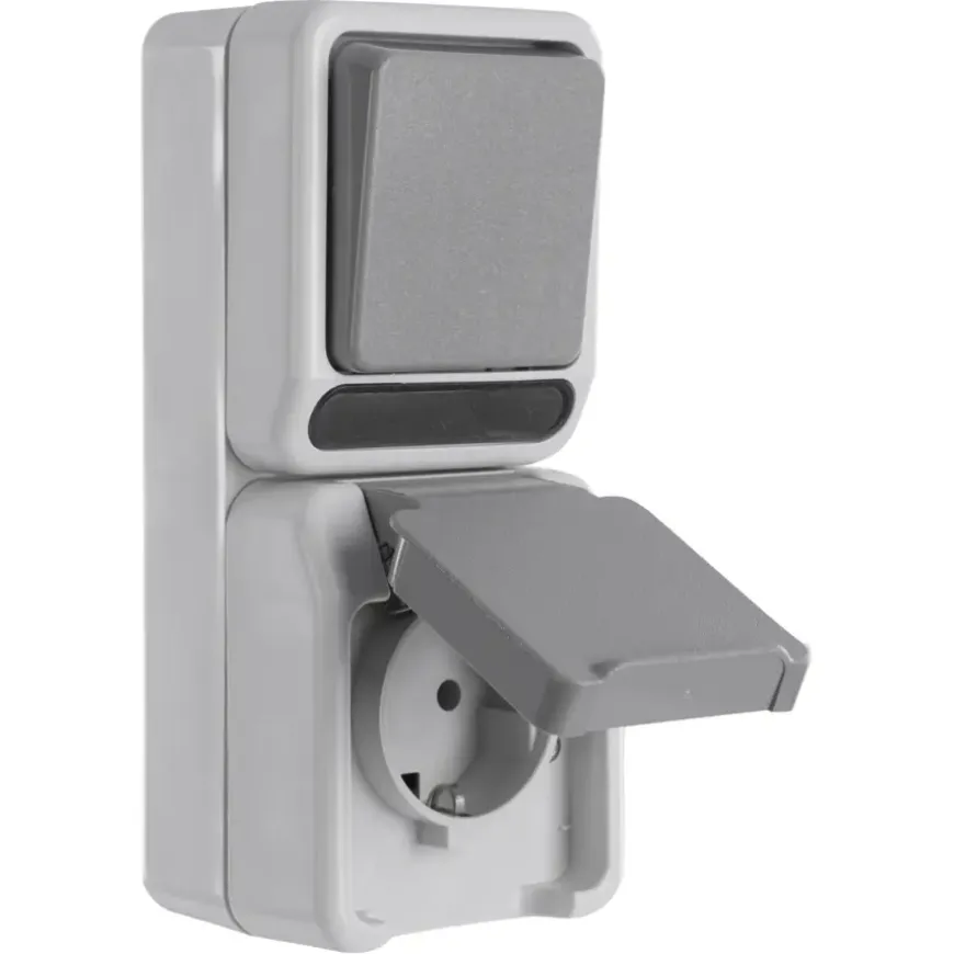Schneider Electric Aquastar spatwaterdicht Combinatie wissel/ 1-polig RA
