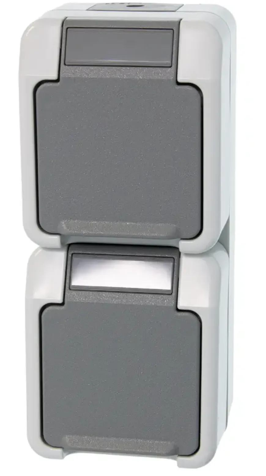 Schneider Electric Aquastar spatwaterdicht Stopcontact Dubbel RA verticaal