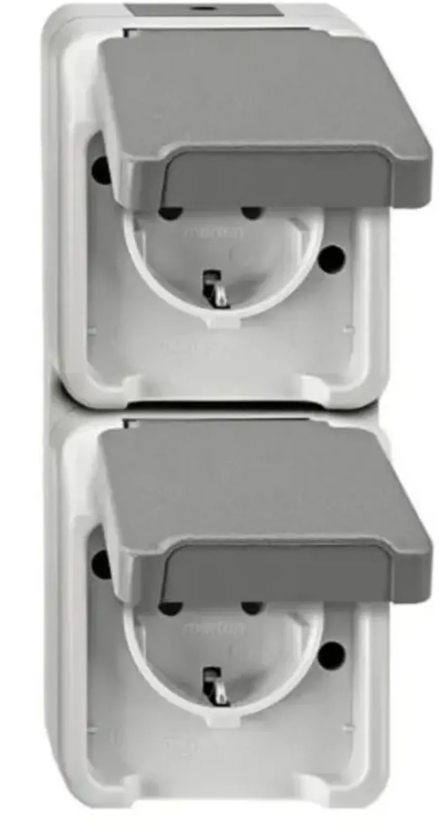 Schneider Electric Aquastar spatwaterdicht Stopcontact Dubbel RA verticaal