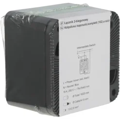 Schneider Electric Mureva Styl wisselschakelaar 2-polig IP55 antraciet