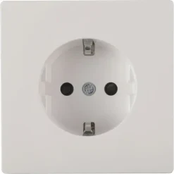 Schneider Merten D-Life Inbouw Stopcontact Enkel Geaard Wit