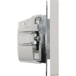 Schneider Merten D-Life Inbouw Stopcontact Enkel Geaard Wit