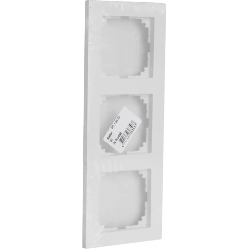 Schneider Merten System-M Afdekraam 3-voudig Actief Wit
