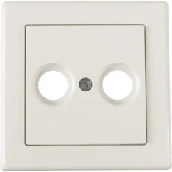 Schneider Merten System-M Centraalplaat Radio/TV Polarwit