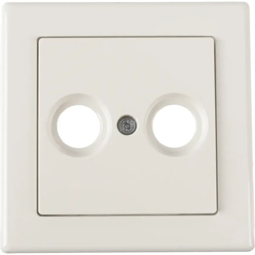 Schneider Merten System-M Centraalplaat Radio/TV Polarwit