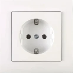 Schneider Merten System-M Enkel Geaard Stopcontact Actief Wit