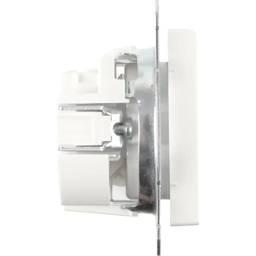 Schneider Merten System-M Enkel Geaard Stopcontact Actief Wit