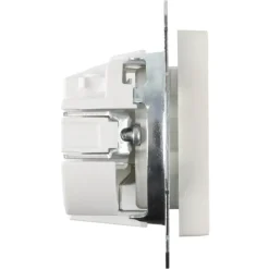 Schneider Merten System-M Enkel Geaard Stopcontact Polarwit