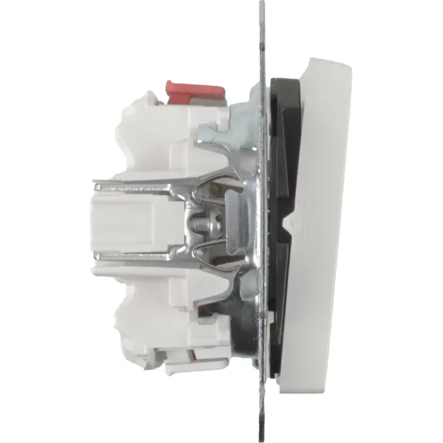 Schneider Merten System-M Wissel/ Wisselschakelaar Actief Wit
