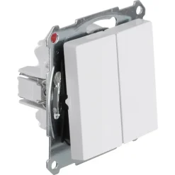 Schneider Merten System-M Wissel/ Wisselschakelaar Actief Wit