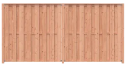 Geen Schutting startpakket Douglas hout 3,8 m lang