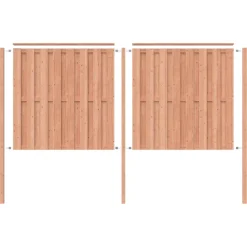 Geen Schutting startpakket Douglas hout 3,8 m lang