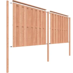 Geen Schutting startpakket Douglas hout 3,8 m lang