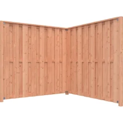 Geen Schutting startpakket Douglas hout 3,8 m lang