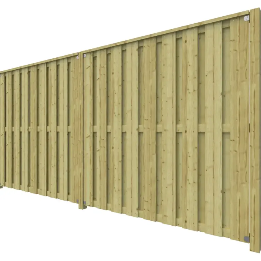 Geen Schutting startpakket Royal grenen hout 3,8 m lang