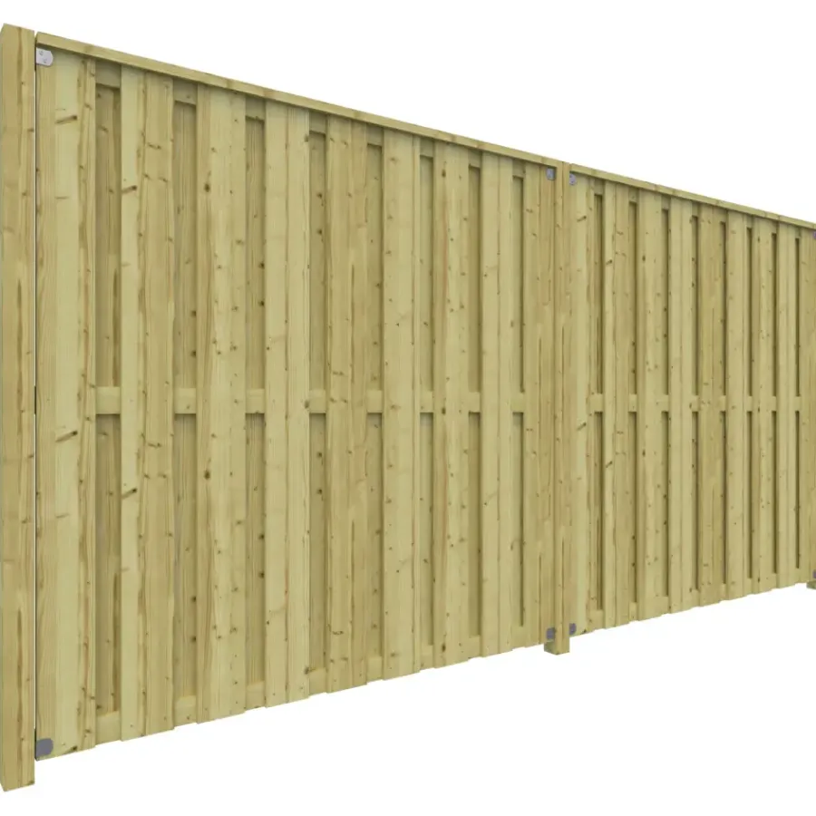 Geen Schutting startpakket Royal grenen hout 3,8 m lang