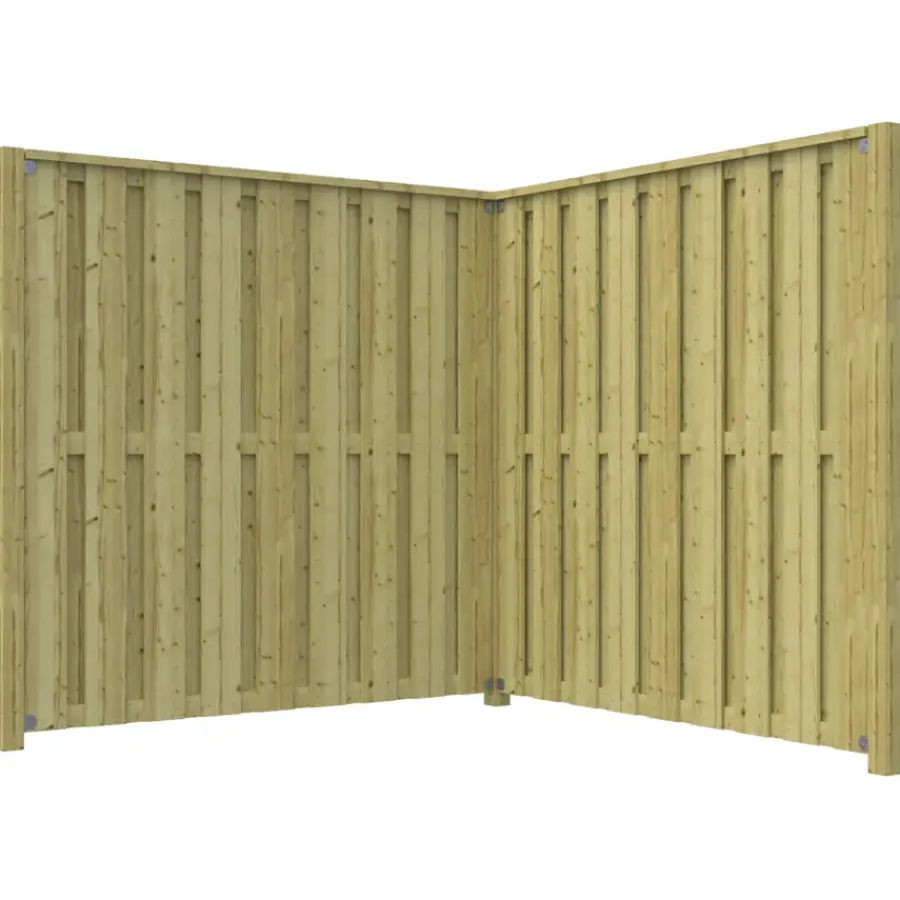 Geen Schutting startpakket Royal grenen hout 3,8 m lang