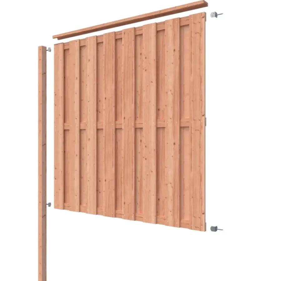 Geen Schutting volgpakket Douglas hout 1,9 m lang