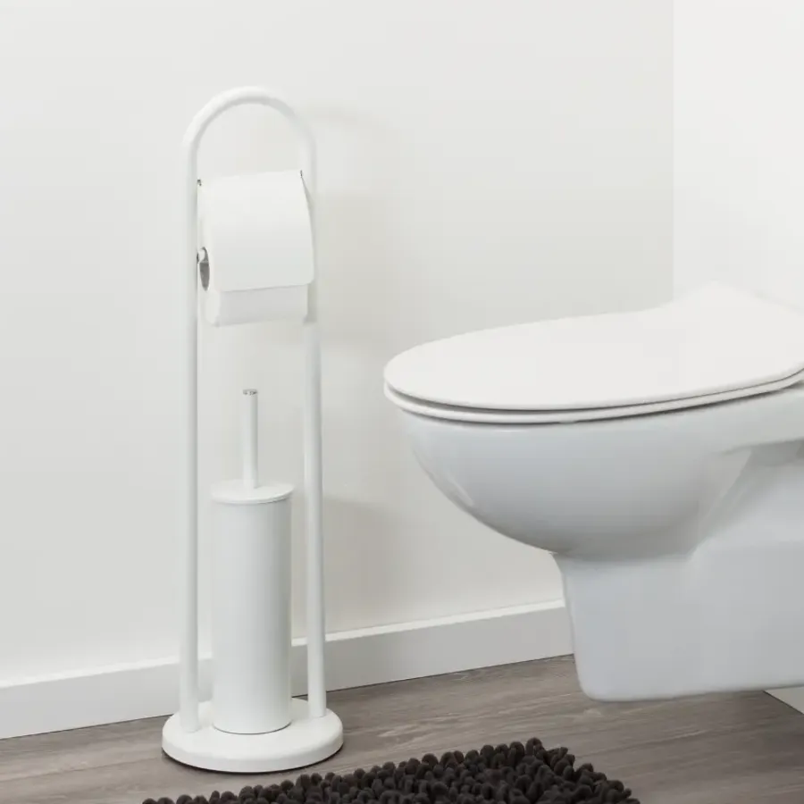 Sealskin Acero WC-borstel met houder metaal wit