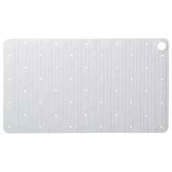 Sealskin antislip badmat Ribb 40x70 cm wit (inclusief zwarte haak)
