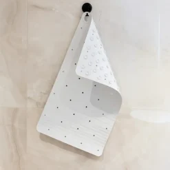 Sealskin antislip badmat Ribb 40x70 cm wit (inclusief zwarte haak)