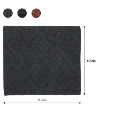 Sealskin badmat aztec 60x60cm donkergrijs