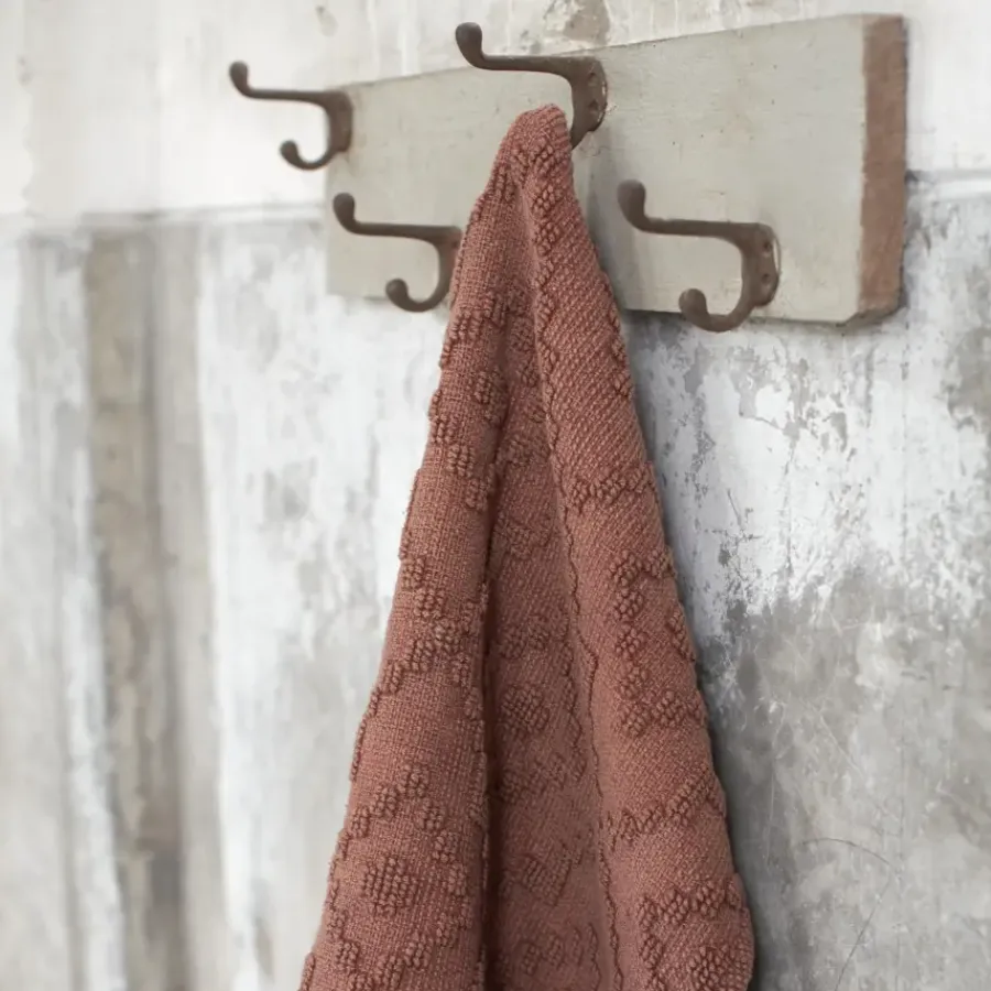Sealskin badmat aztec 60x60cm donkerroze