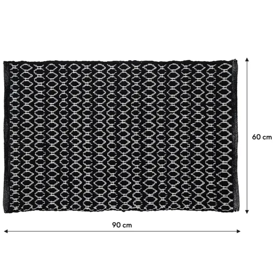 Sealskin badmat boho 60x90cm zwart