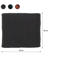 Sealskin badmat delhi 60x60cm donkergrijs