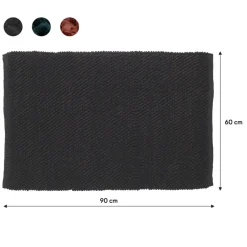 Sealskin badmat delhi 60x90cm donkergrijs