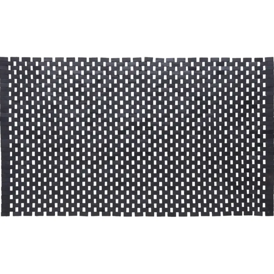 Sealskin badmat woodblock 52x90cm zwart