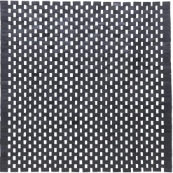 Sealskin badmat woodblock 60x60cm zwart