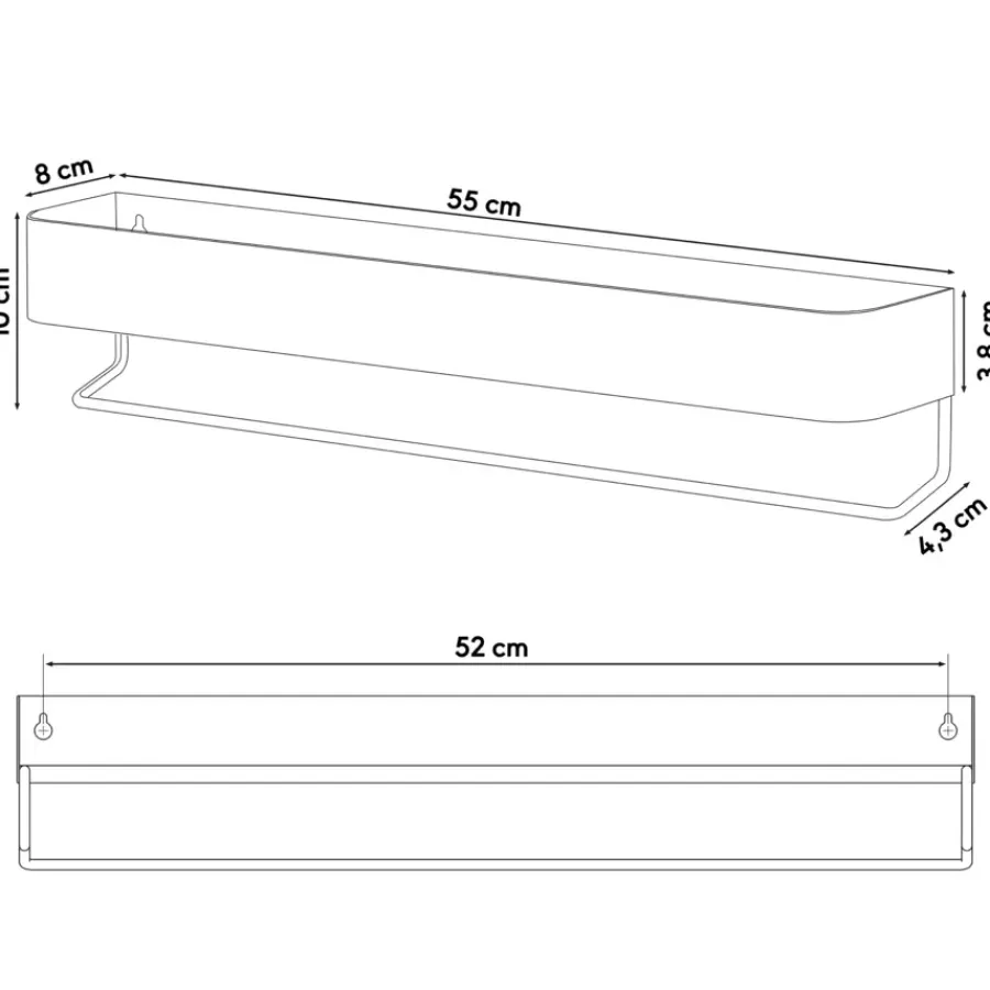 Sealskin Brix wandrek metaal wit