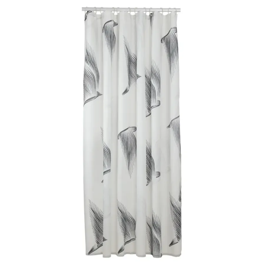 Sealskin douchegordijn birds 180x200cm zwart/wit