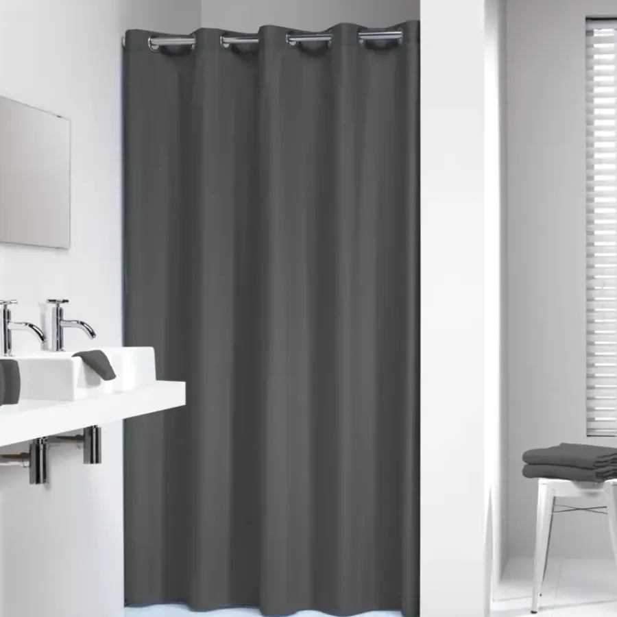 Sealskin douchegordijn Coloris grijs 180 x 200 cm