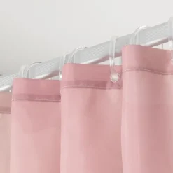 Sealskin douchegordijn earth 180x200cm donker roze/wit