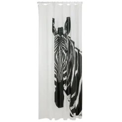 Sealskin douchegordijn zebra 180x200cm zwart/wit